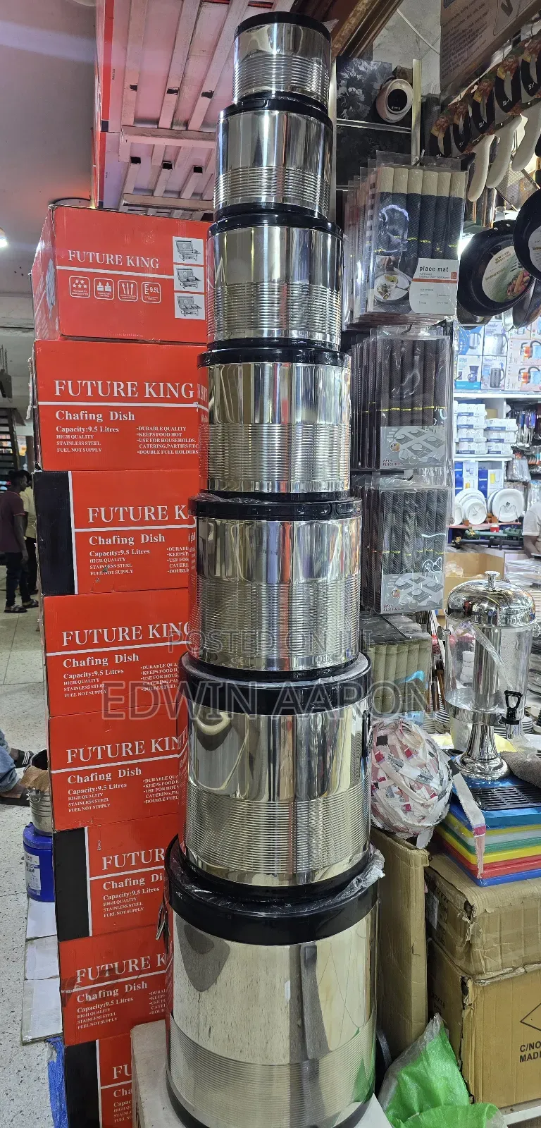 7pcs Stainless-Steel Hot Pots ( Food Carriers)