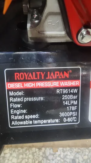 Two Wheel 3600psi/250 Bars Diesel Washer