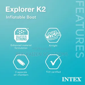 Intex Explorer 2-Person Inflatable Kayak Boat Set