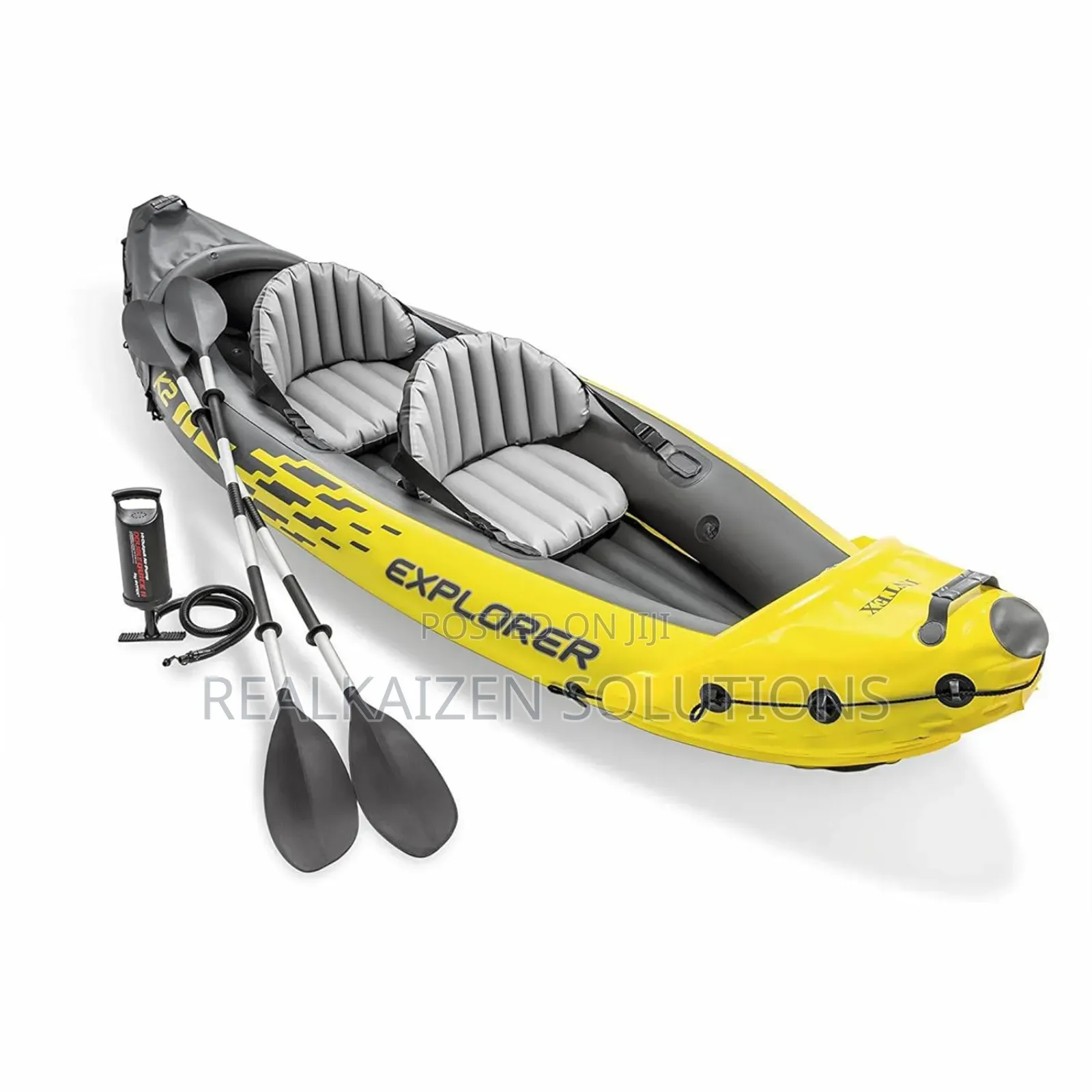 Intex Explorer 2-Person Inflatable Kayak Boat Set