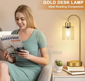 Photo - 3-Ways Dimmable Gold Table Lamp