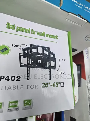 Strong Tilt Swivel Tv Wall Bracket 26-65"- Double Arm