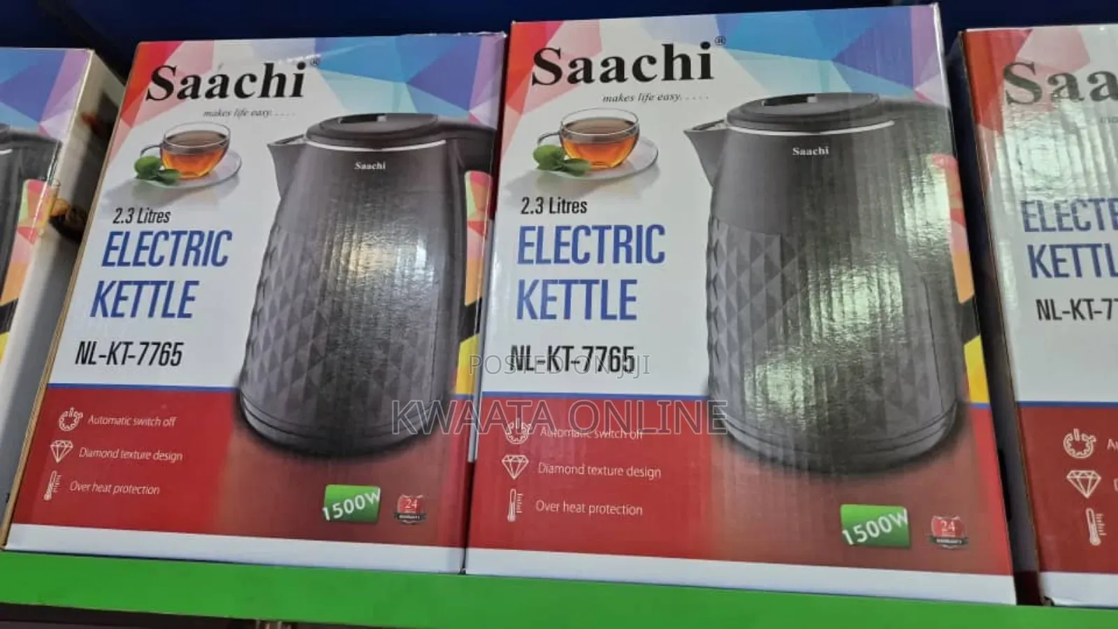 Saachi 2.3-litres Electric Kettle Nl-kt-7765-black