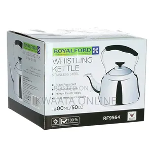 5.0l Royalford Stainless Steel Whistling Kettle Teapot