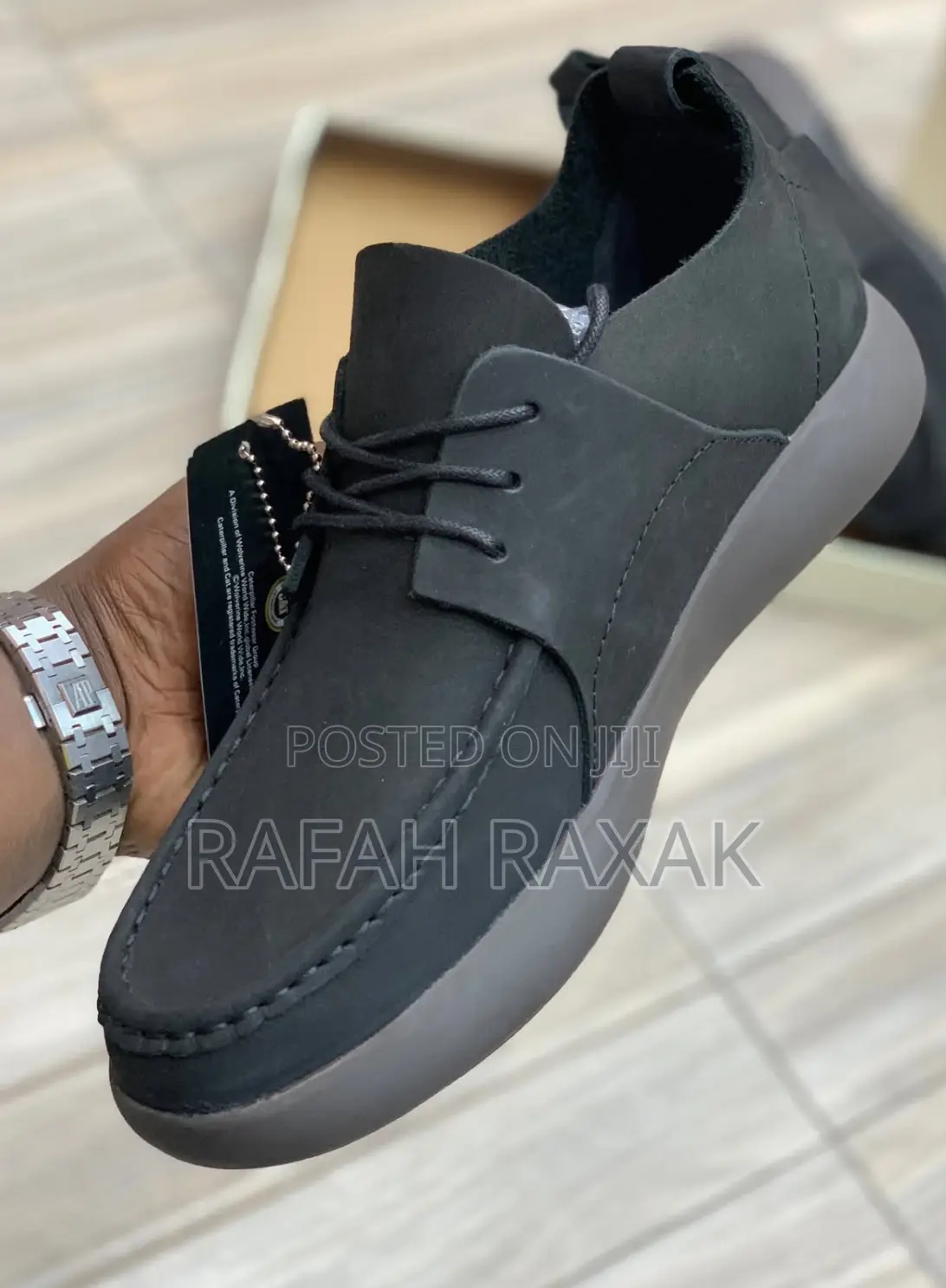 Original Men’S Black Cat Casual Premium Leather Low Shoes