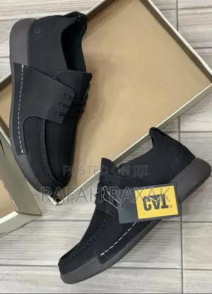 Men’S Super Classic Black Cat Smart Casual Leather Low Shoes