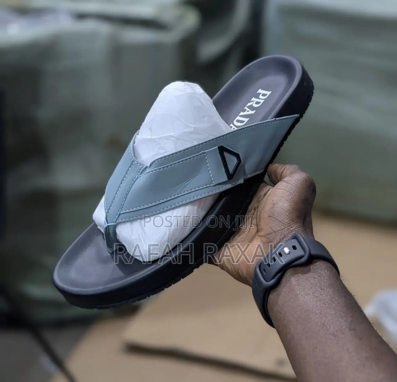 Original Men’S Luxury Prada Slipper Sandals