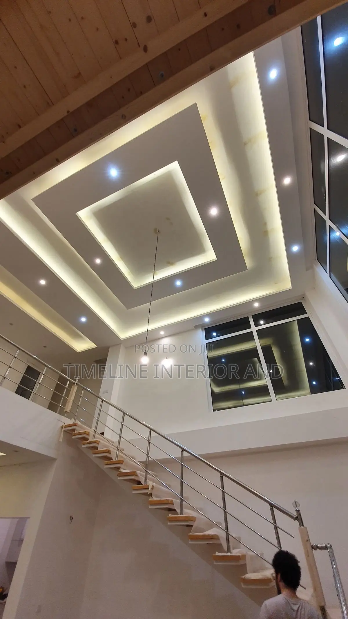 Double Bulkhead Gypsum Ceiling