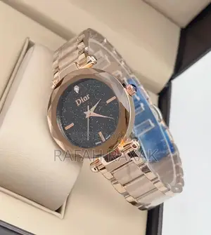 Original Women’S Gold/Black Face Dior Wrist Watch
