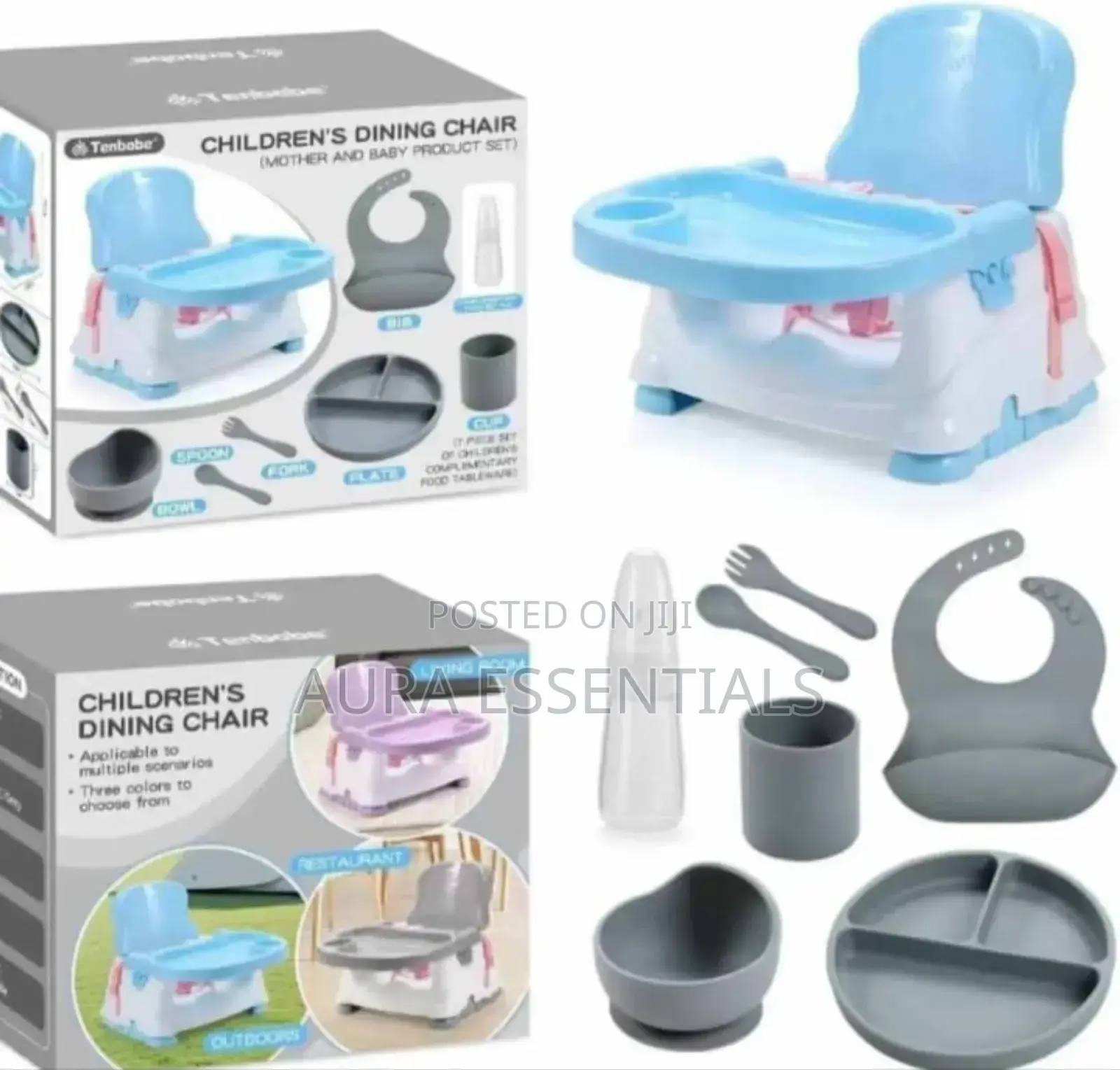 7-Pieces Set of Children's Complemetary Foot Tableware