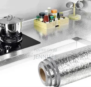 Aluminum Foil Kitchen Wallpaper, Self Adhesive Oil-Proof