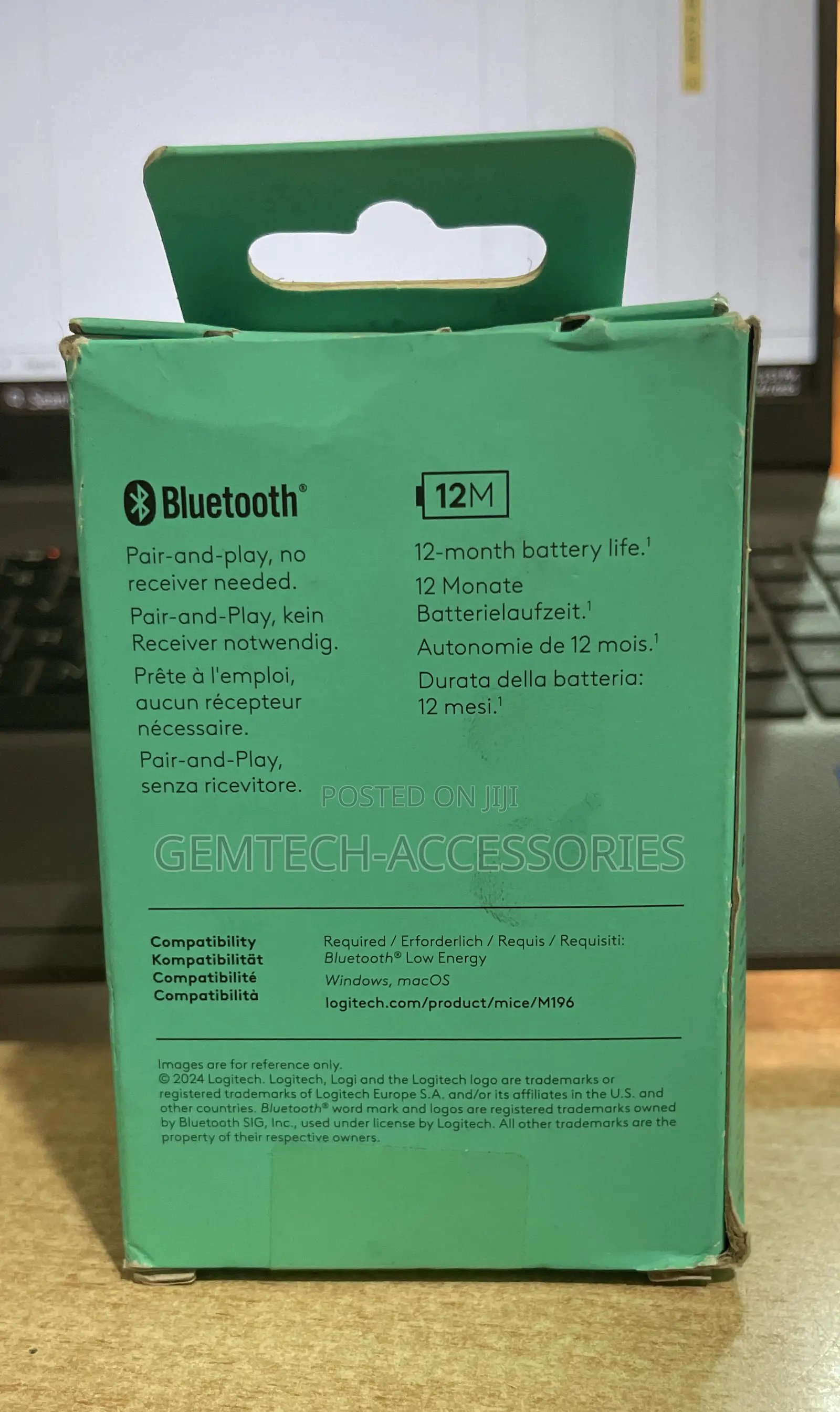 Logitech M196 Bluetooth Wireless Mouse Original