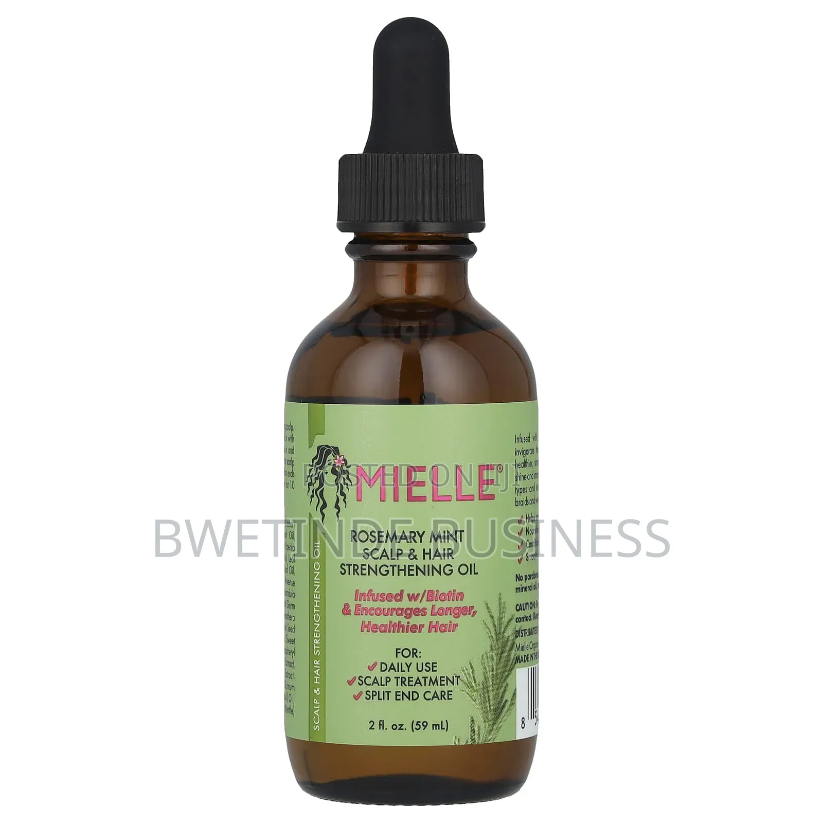 Mielle Scalp Hair Oil, Rosemary Mint, 2 Fl Oz (59 Ml)