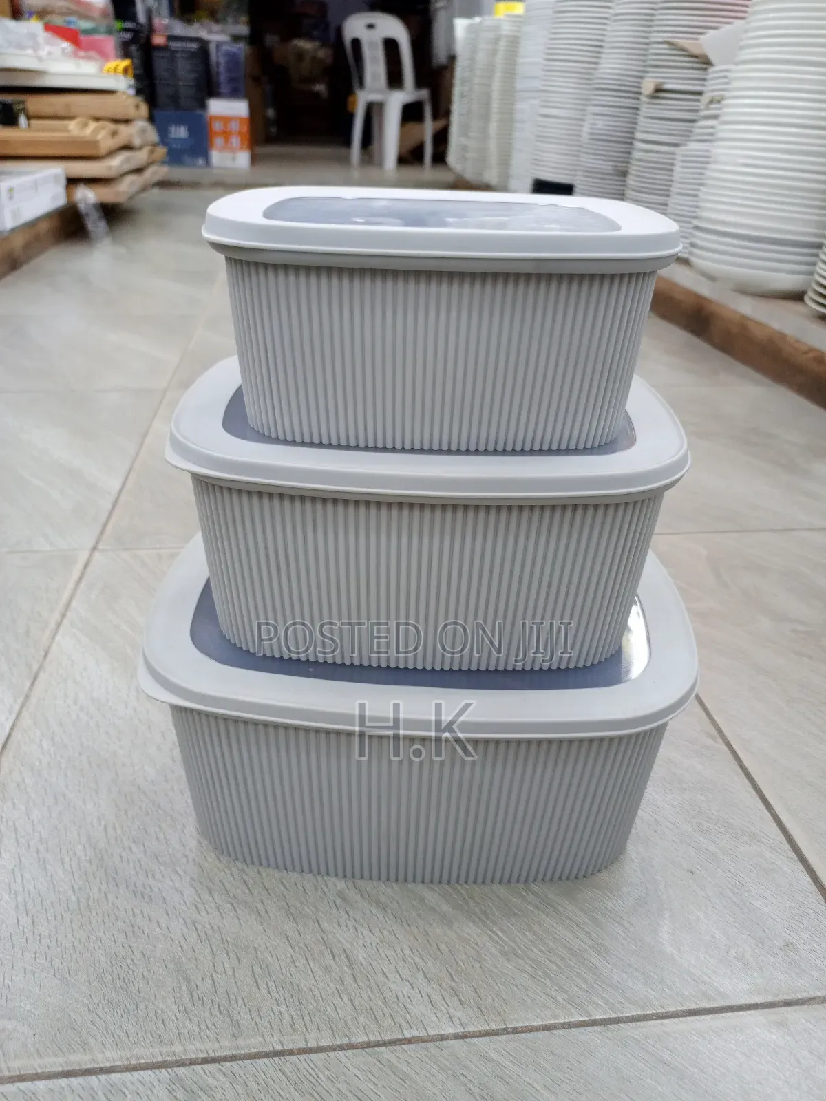 3pcs Stackable Kitchen Storage Containers