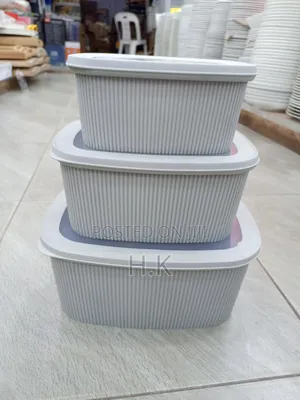 3pcs Stackable Kitchen Storage Containers