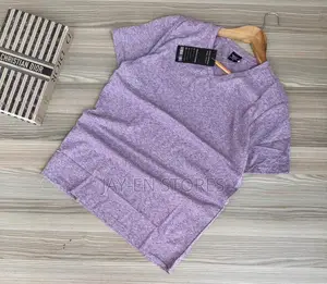 Purple v-Neck Cotton Tshirts