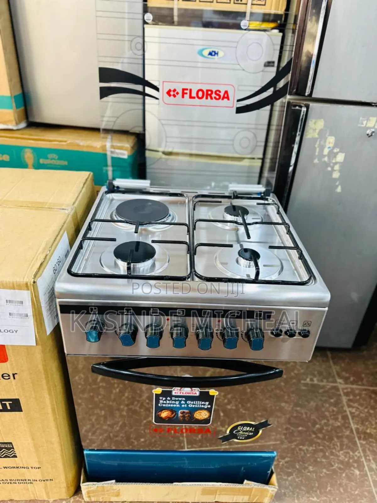 3gas and 1 Electric Cooker With Electric Oven