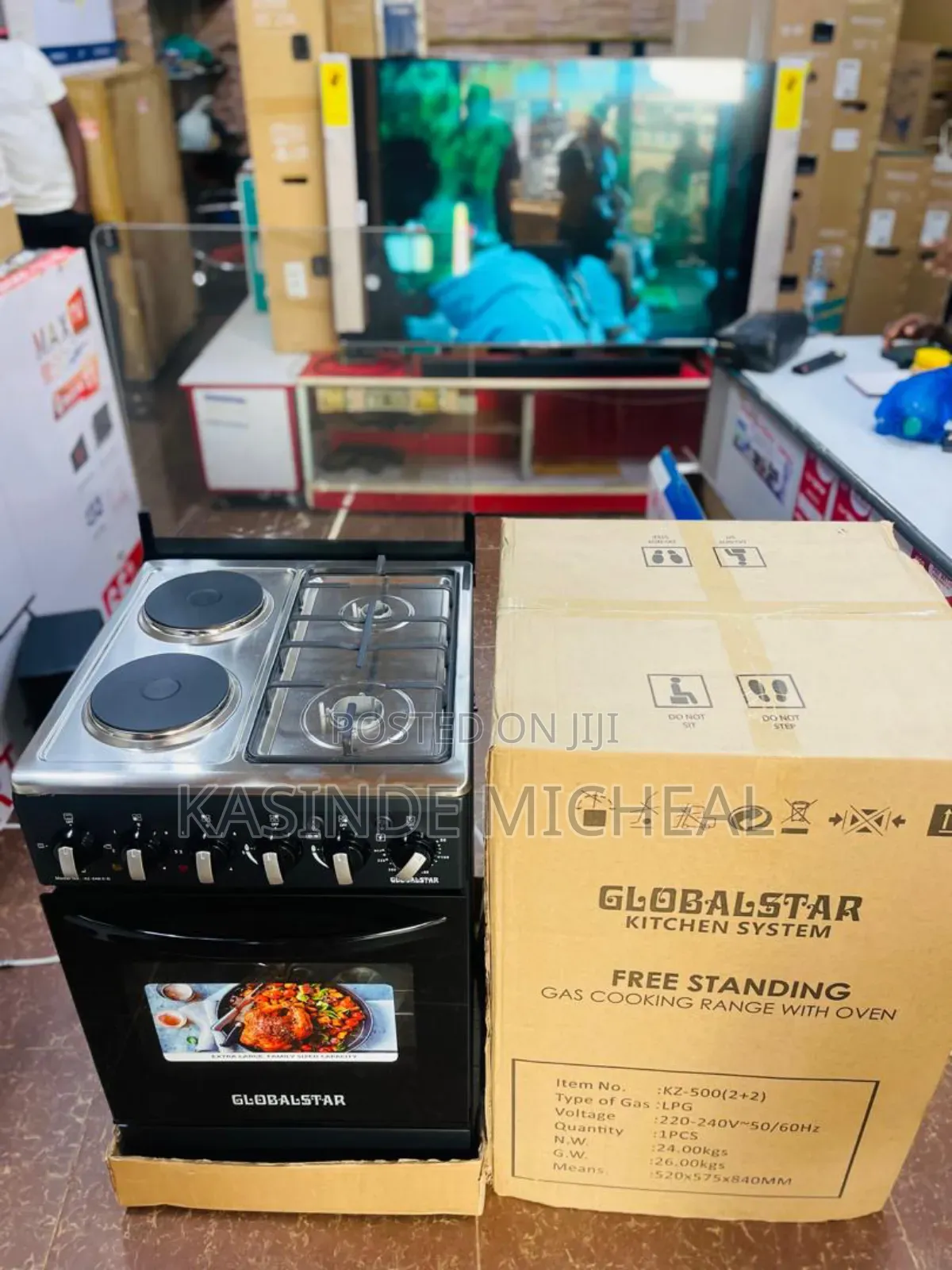 Globalstar 2 Electric and 2gas Cooker 50by50