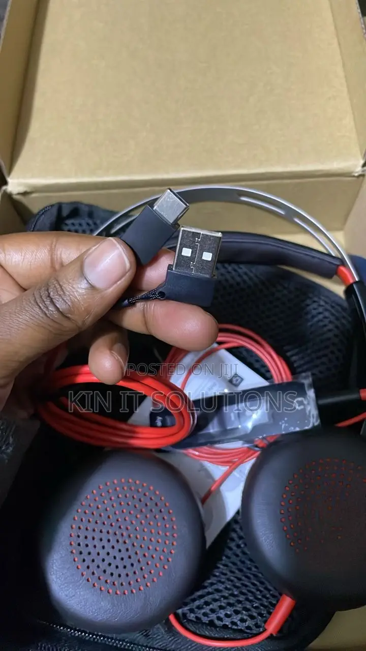 Poly Black Wire 5220 Type C Ad Usb a Headphones .