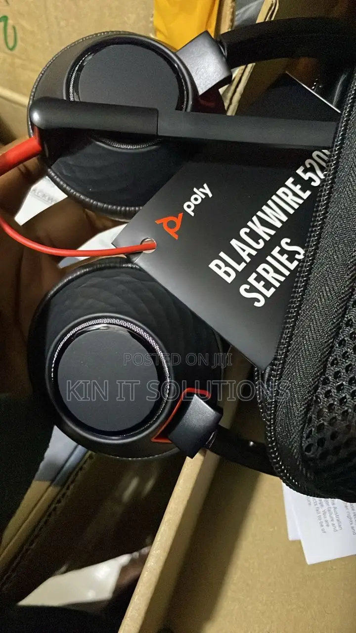 Poly Black Wire 5220 Type C Ad Usb a Headphones .