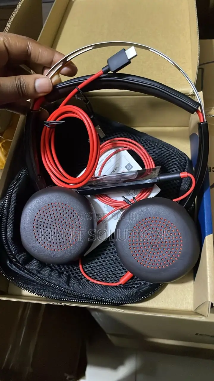 Poly Black Wire 5220 Type C Ad Usb a Headphones .