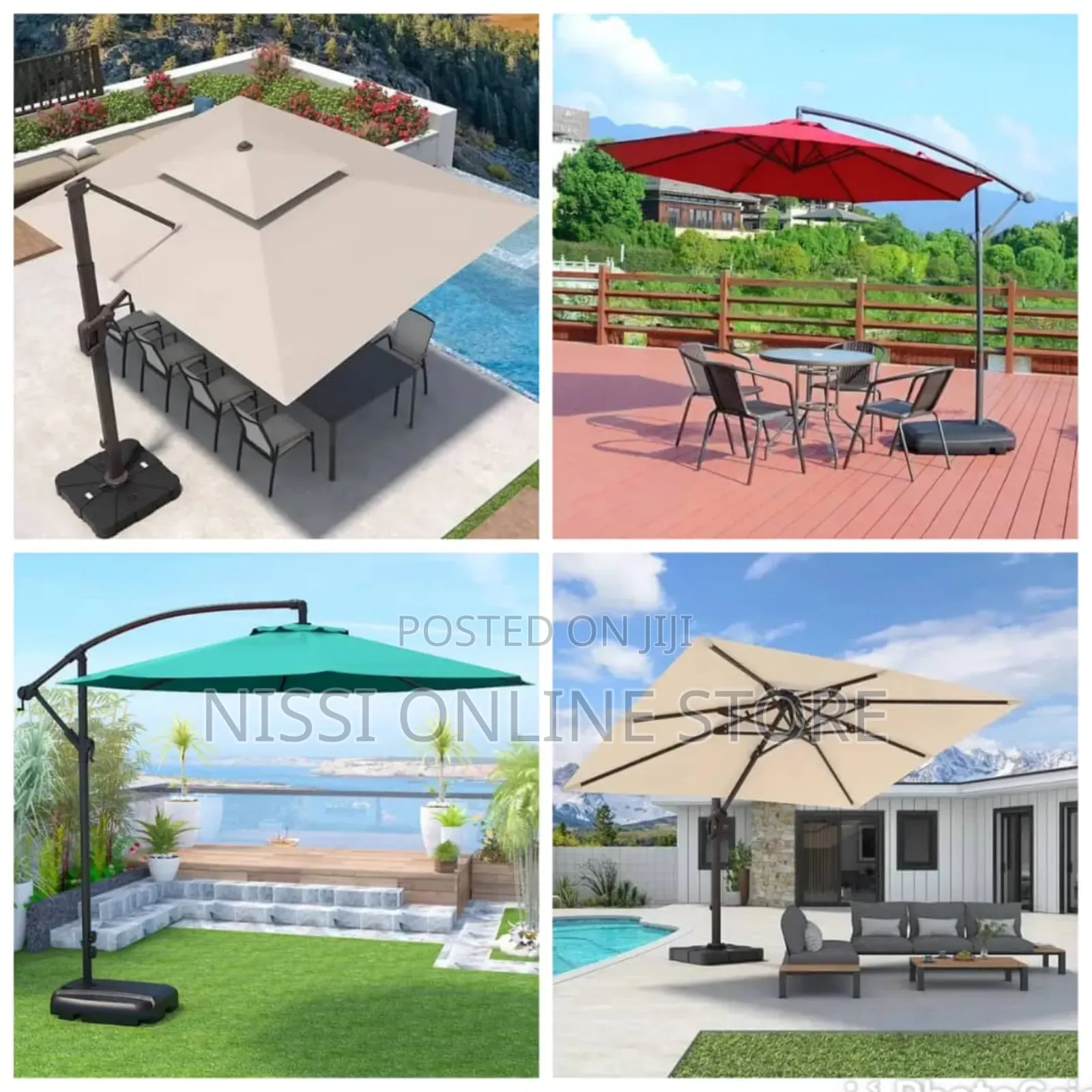 360° Rotation Cantilever Outdoor Umbrella