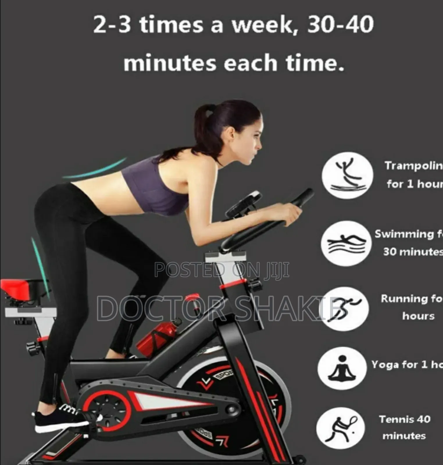 Strong Indoor Cycling Exercise Bike.