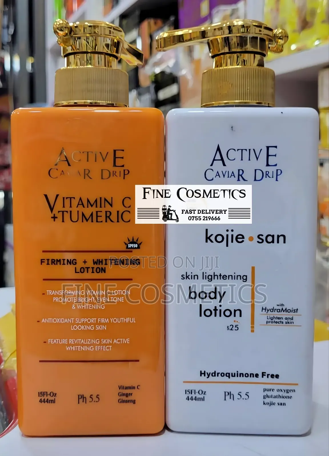 Active Caviar Drip Vitamin C Kojie San Skin Whitening Lotion