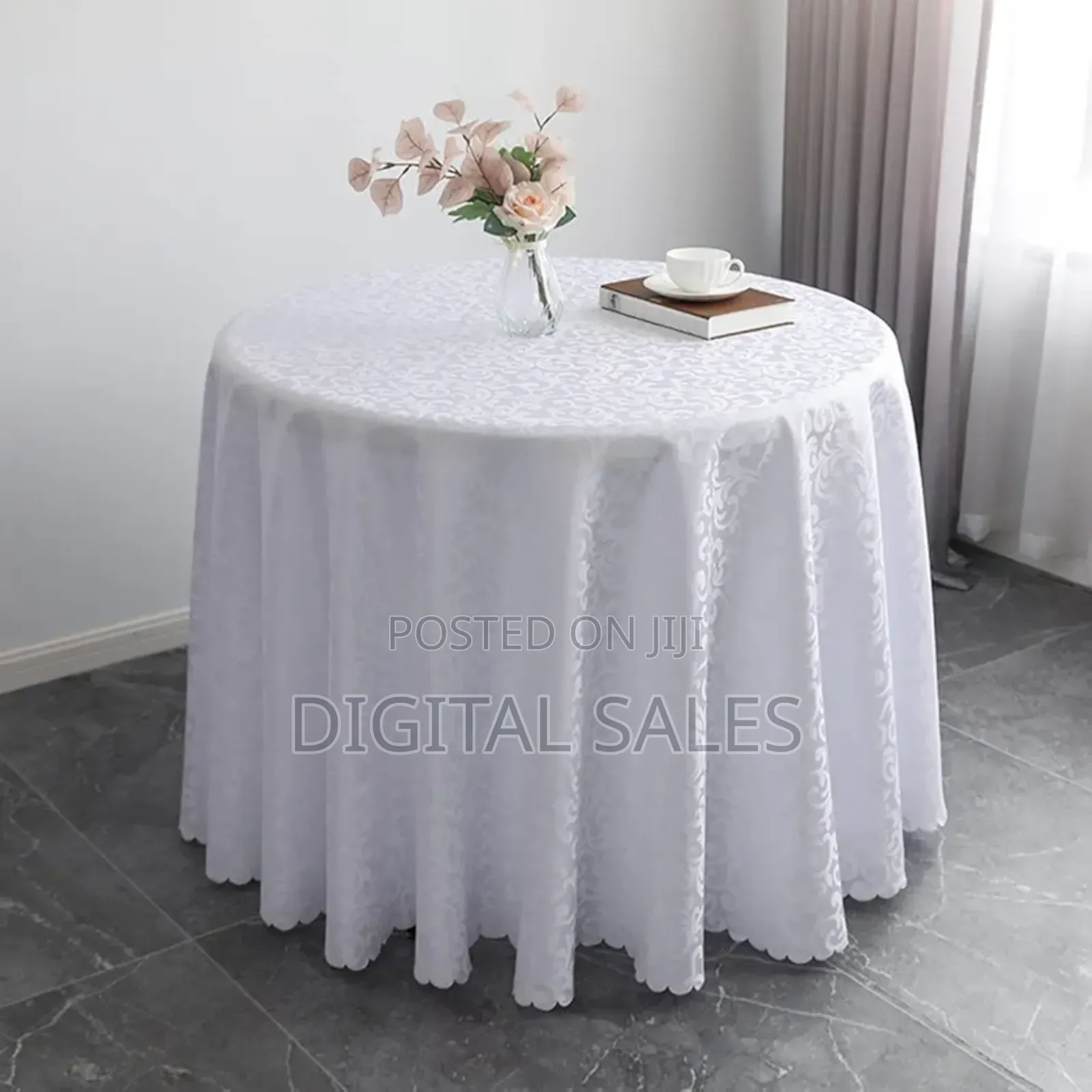 Round Dining Table Cloth of 3 Metres