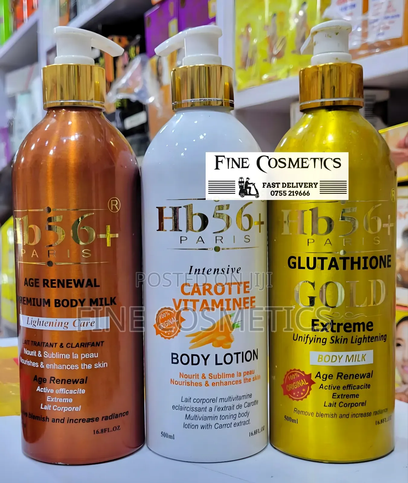 Hb56+ Paris Lotion, Age Renewal,Carrot Vitaminee+Gold Extrem