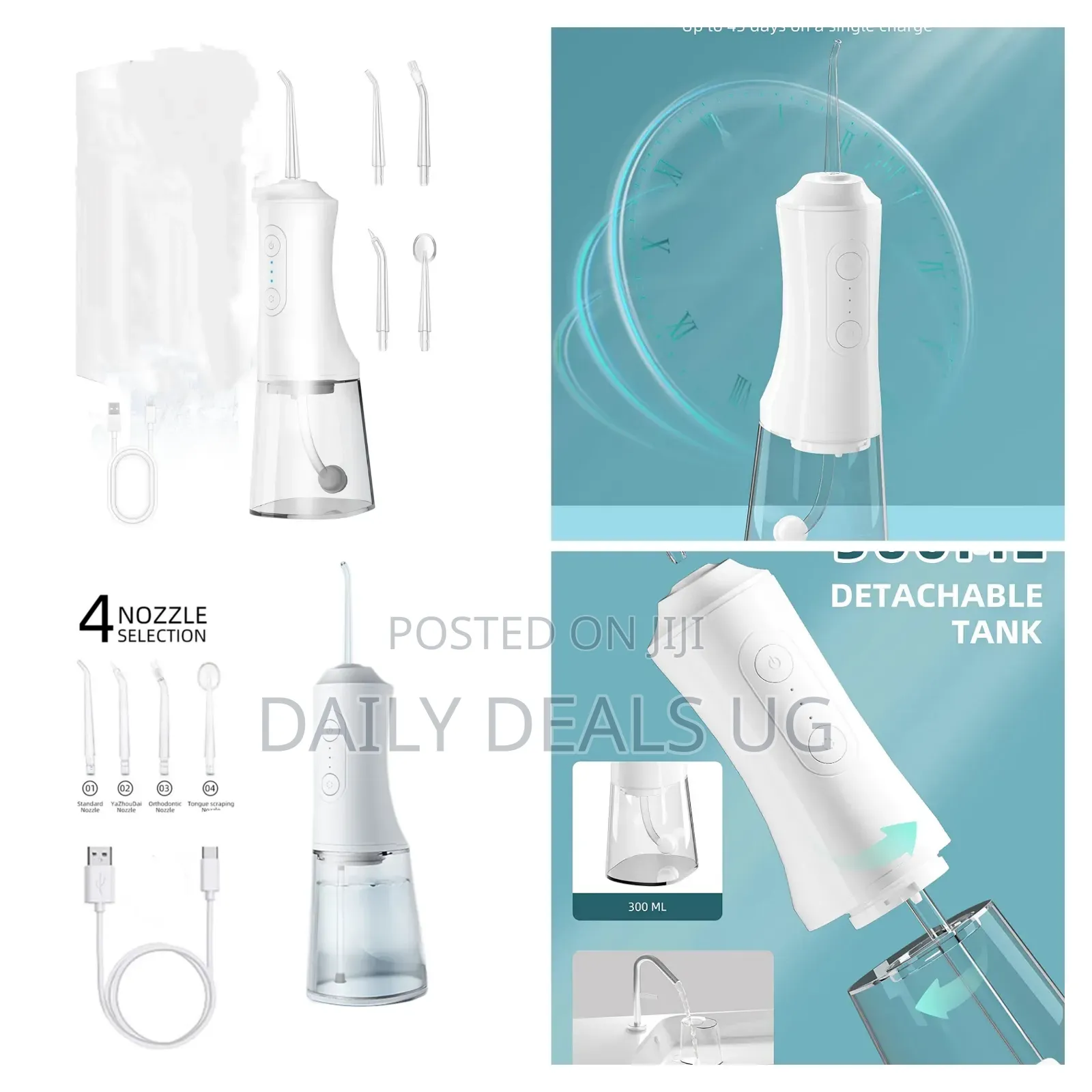 Cordless Water Flosser Dental Oral Irrigator