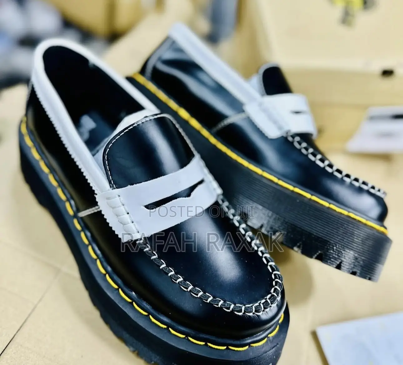 Original Black/White Dr.Martens “Penton” Loafers