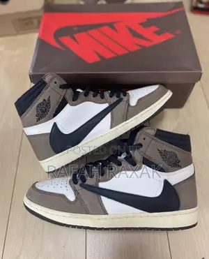 Original Travis Scott X Air Jordan 1 High Og Mocha Sneakers