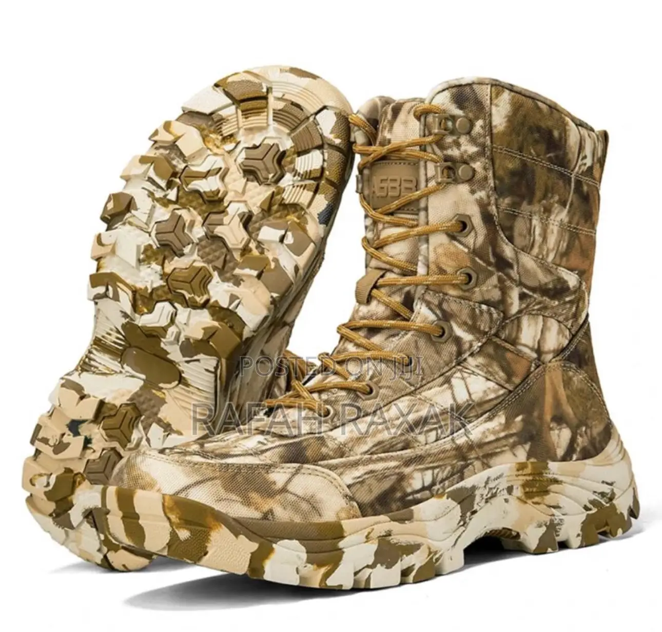 Men’S A533  Camouflage High Top Military Army Desert Boots