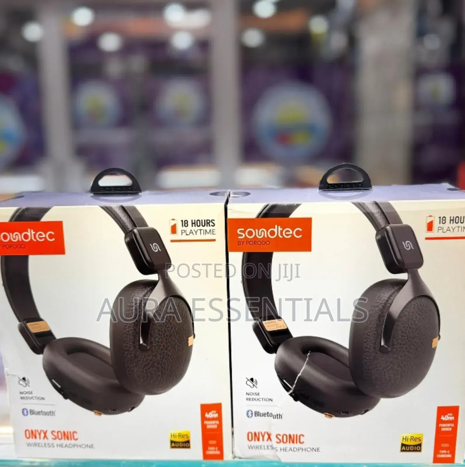 Porodo Soundtec Onyx Sonic Wireless Headphones