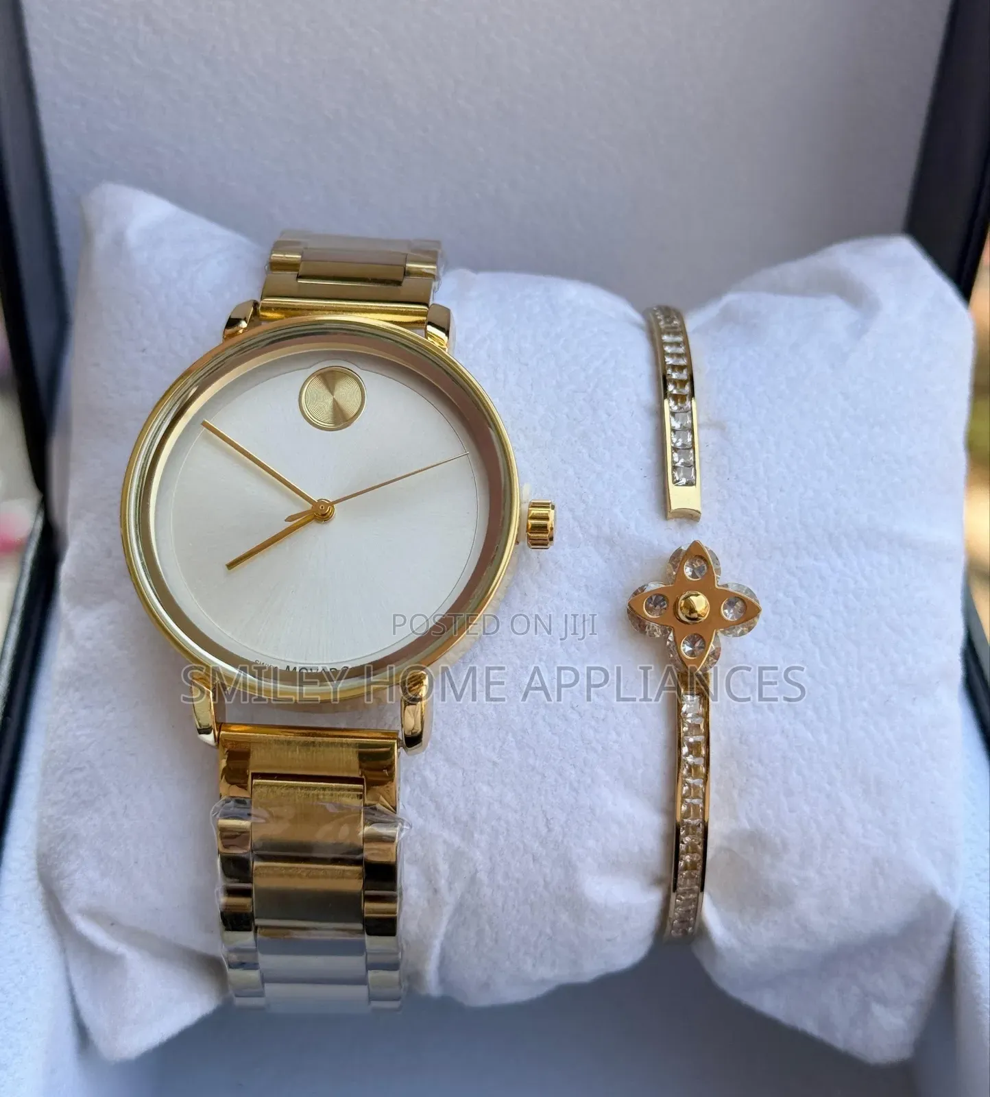 Movado Women's Golden Wrist Piece With a Bracelet at Discount