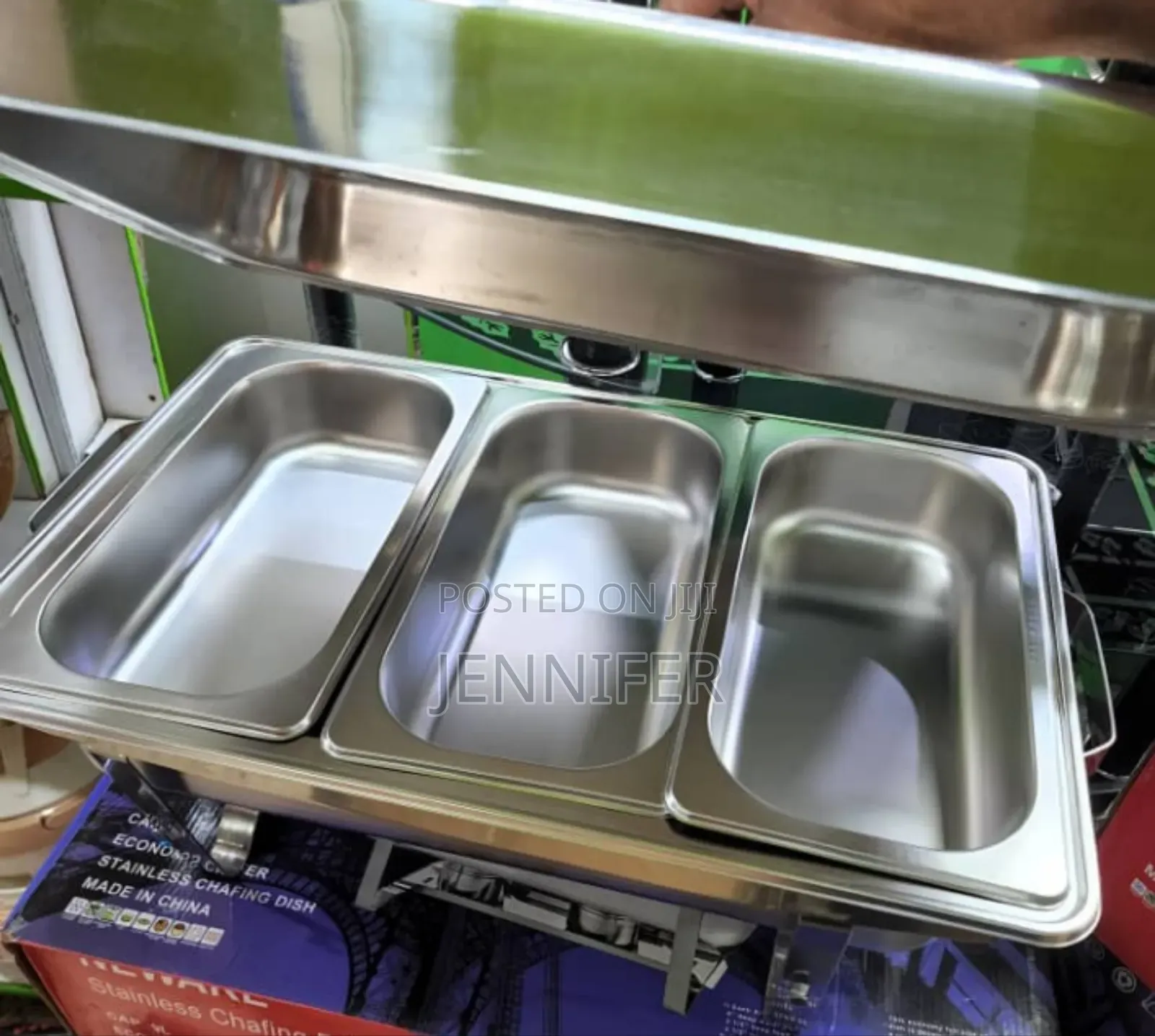Stainless Steel Buffet Platter Set With Hanging Lid
