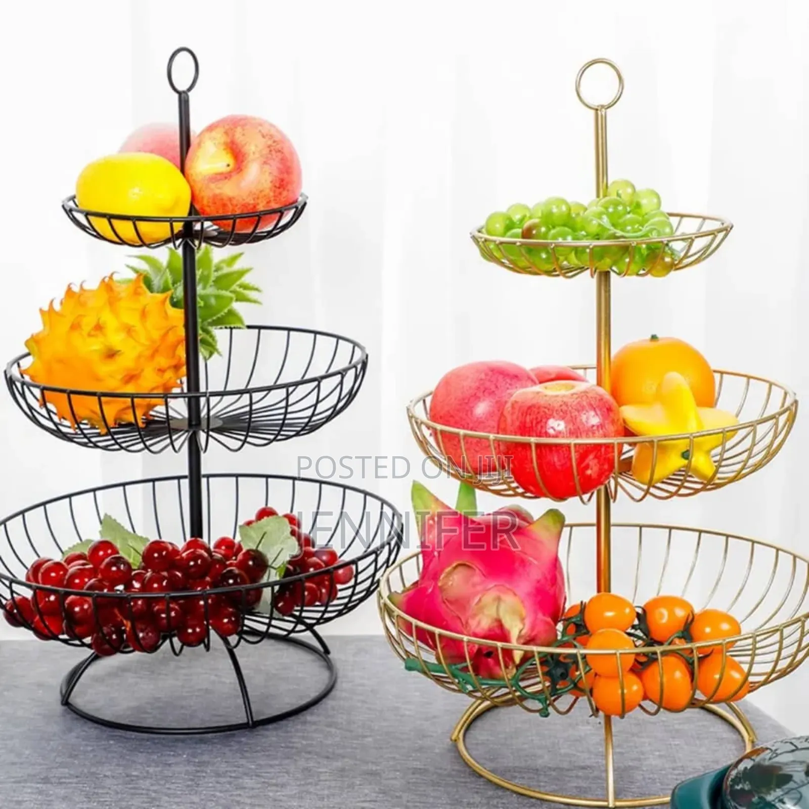 Countertop Fruit Basket Bread and Vegetable Organizer