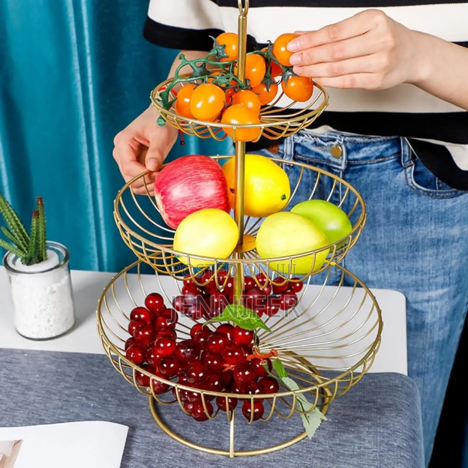 Countertop Fruit Basket Bread and Vegetable Organizer