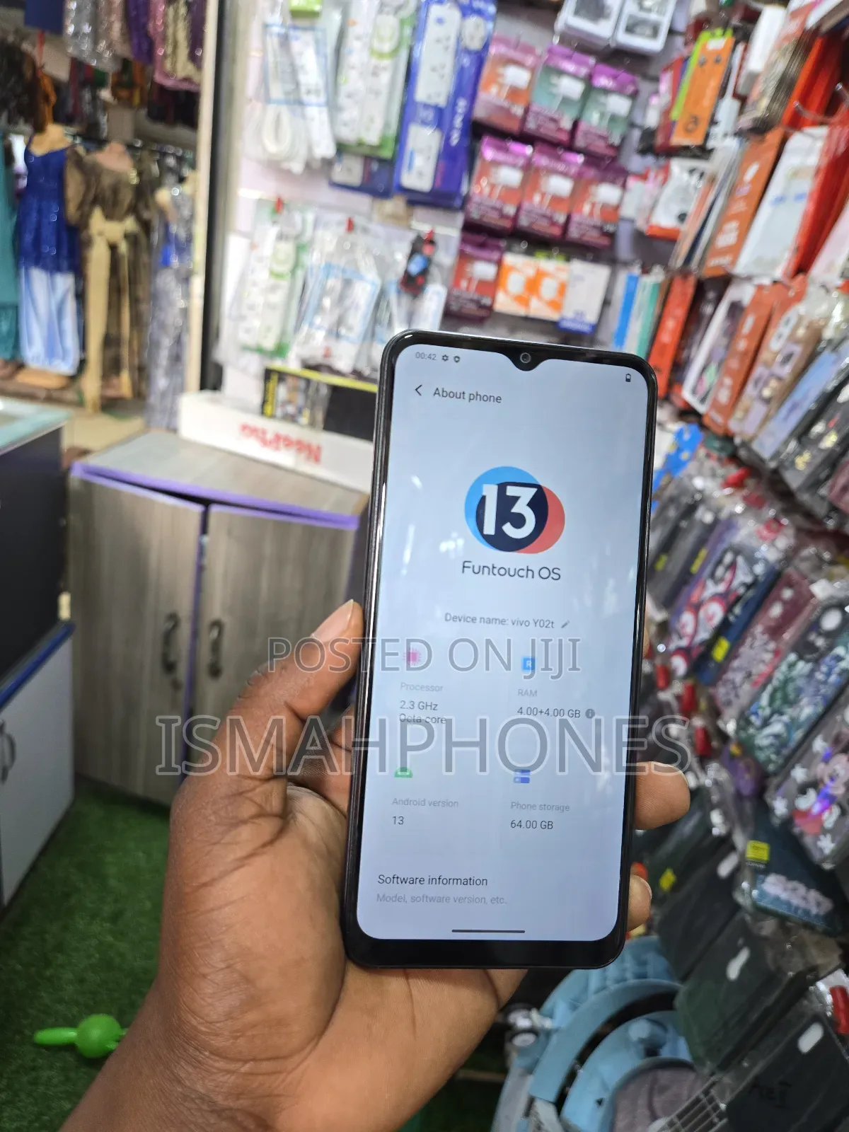 Vivo Y02t 64 GB Black