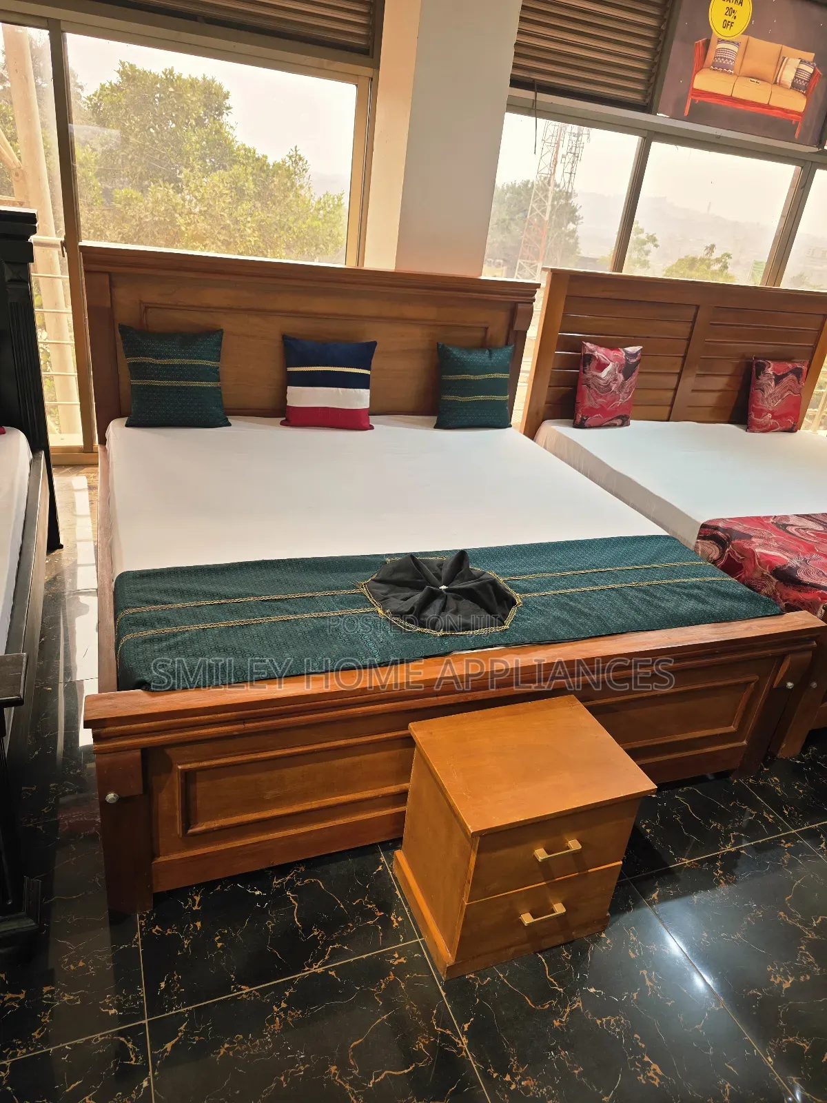 Imported King Size Bedroom Bed 6 by 6 Master Piece at Cutprice