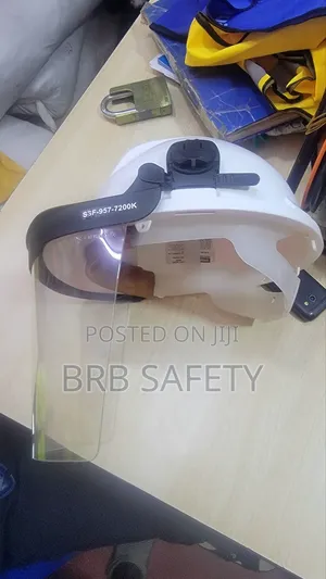 Helmet With Face Shield.