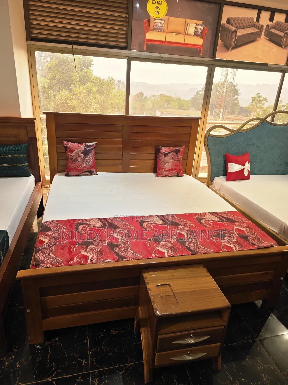 King Size 6 by 6 Master Piece Bedroom Bed at 20%