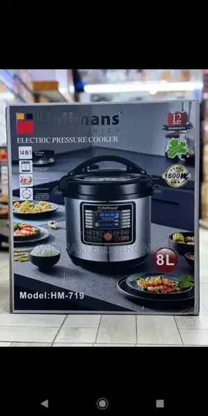 8l Hoffmans Pressure Cooker With Steamer