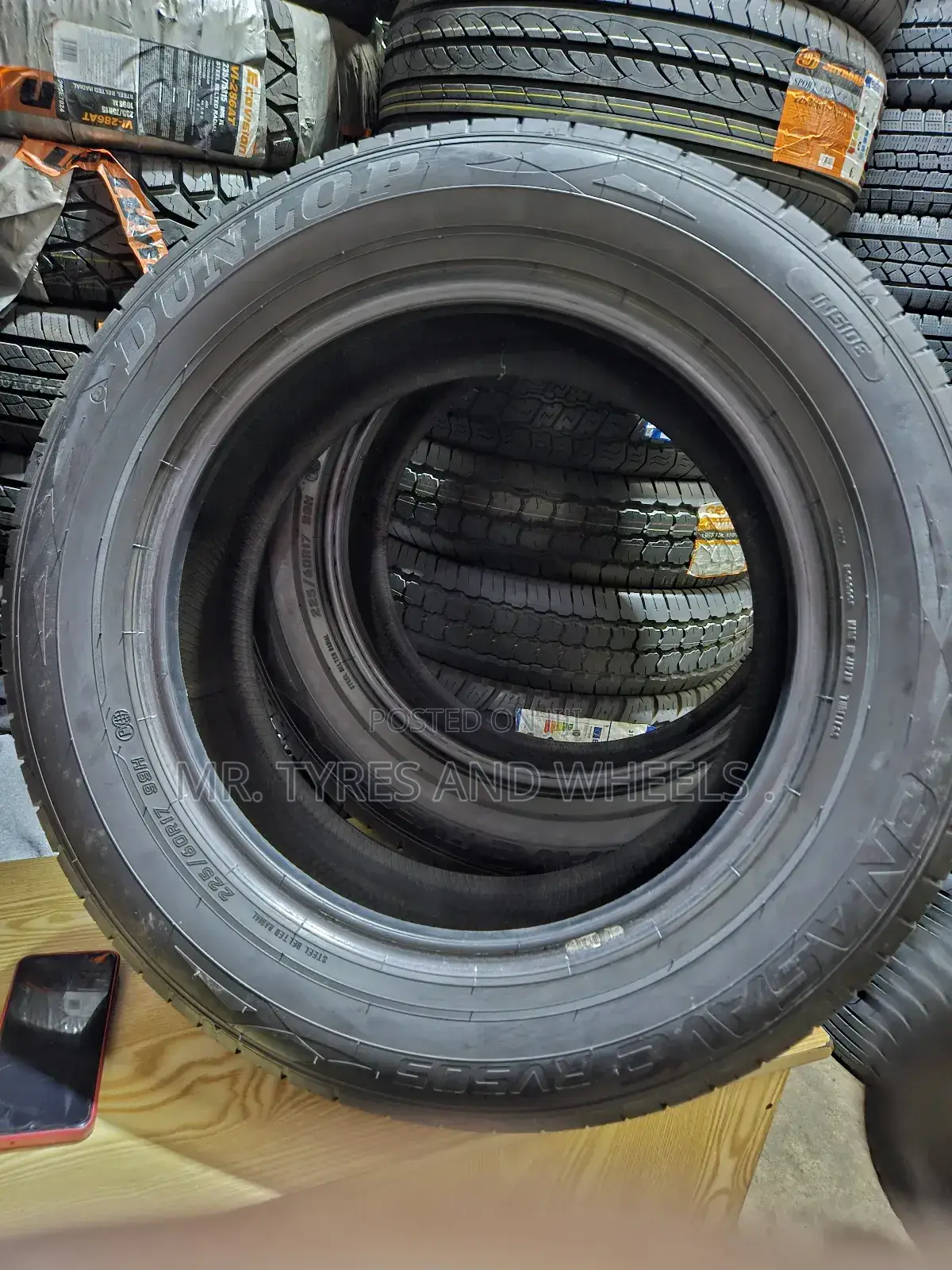 225 60 R17 Dunlop 2 Tires Only Imported Tires We Deliver.