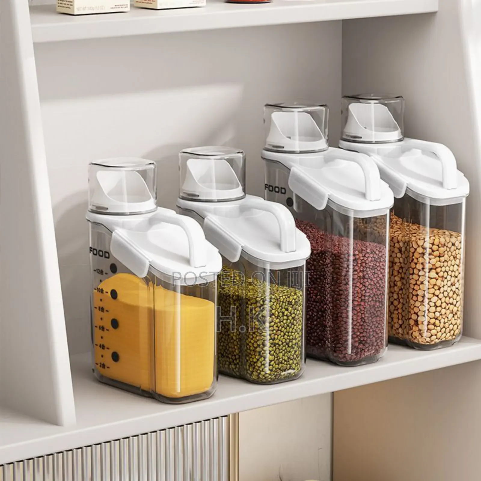 Airtight Food Storage Containers With Pouring Spouts 1800mls