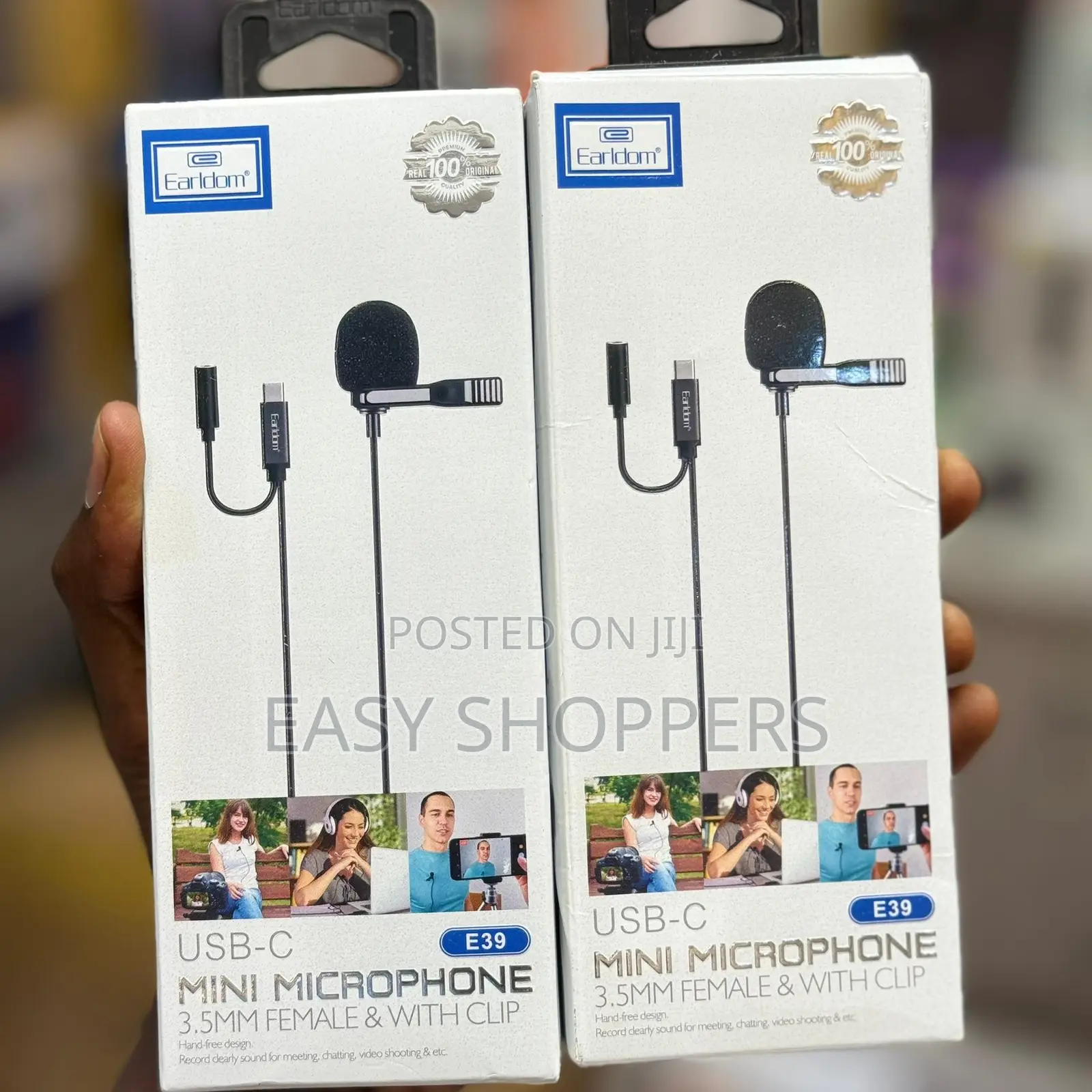 Earldom E39 Type C Mini Microphone Aux Female With Clip