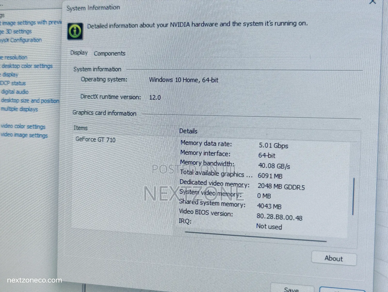 Gt710 2gb Gddr5 Graphics Card