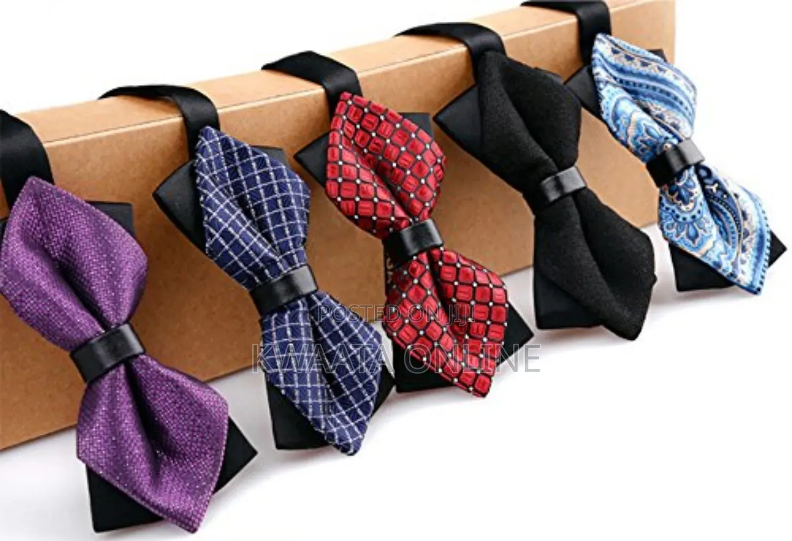 Gentleman's Diamond Pointed Pre-Tied Bow Tie