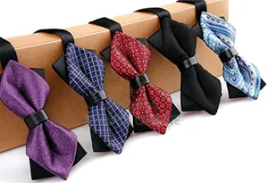 Gentleman's Diamond Pointed Pre-Tied Bow Tie